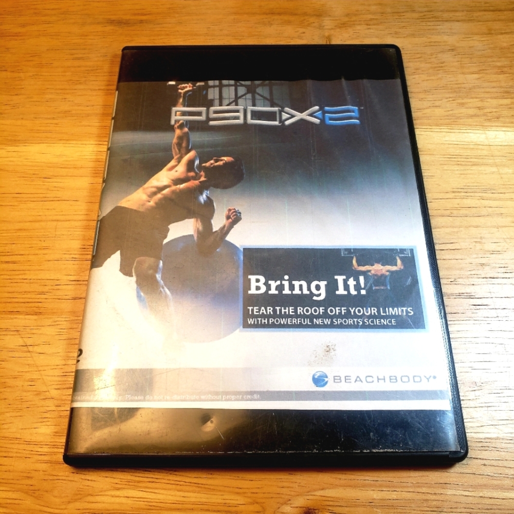 P90X 2 dvd, 2 Disc workout routine. used condition, untested (see discri…